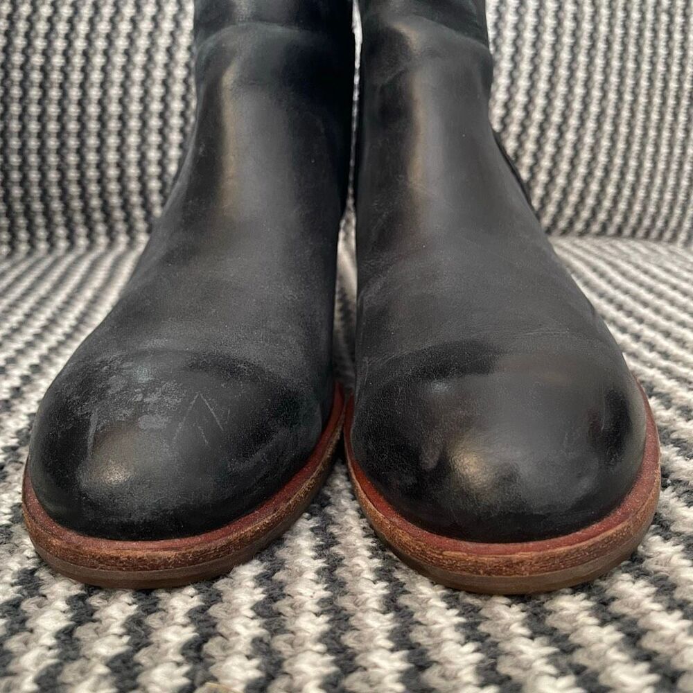 Kork-Ease Chandra Boot Women's Shoe Size 9 Block Heel Bootie Black Leather - Picture 6 of 12